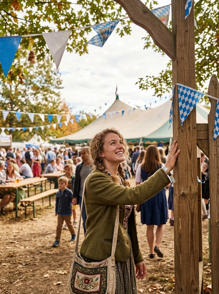 Grand fest pilgrimage. Attend an authentic Oktoberfest, German cultural festival, or full Bavarian hall. Capture the festival gates.