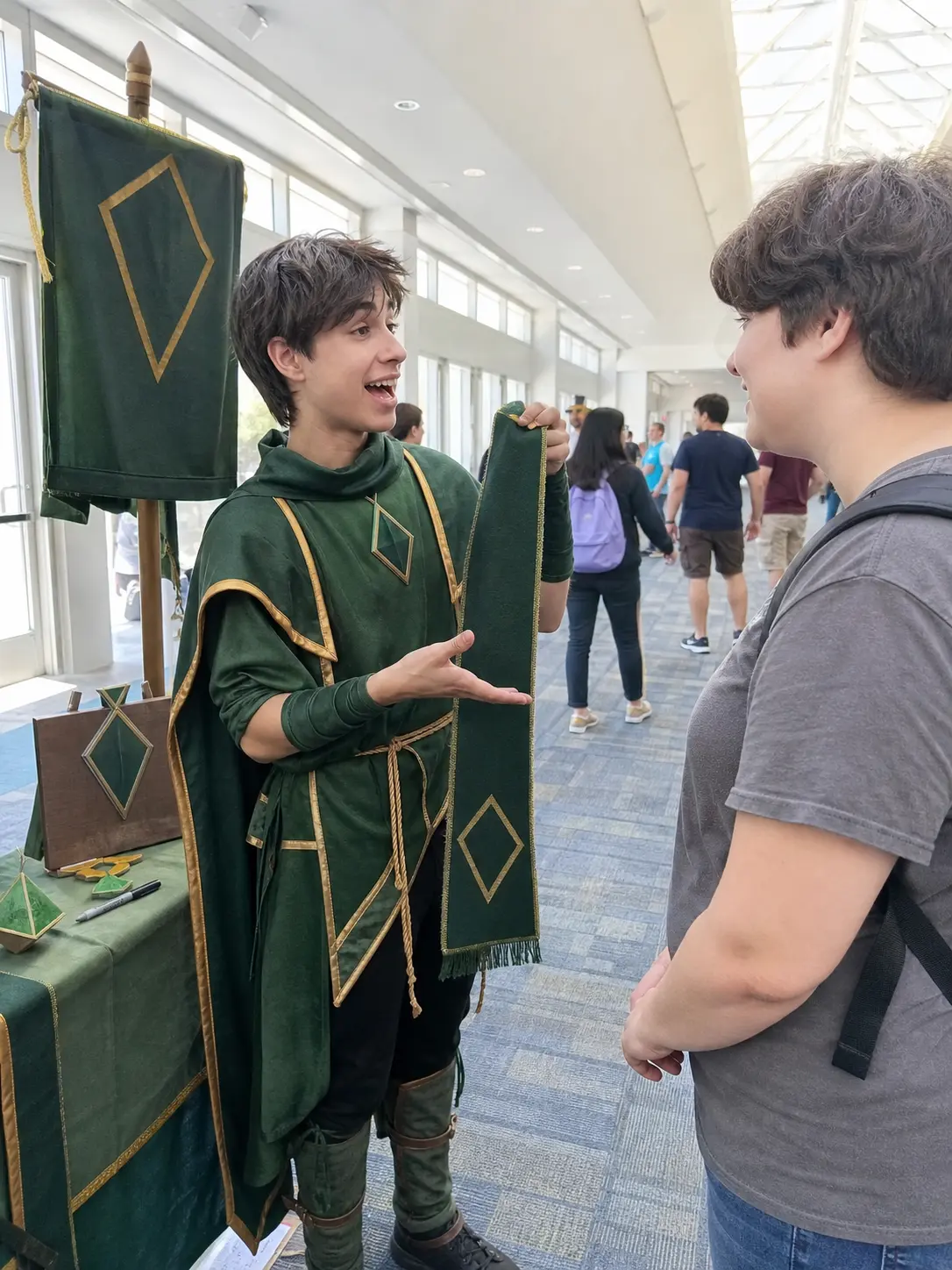 Recruit for Your Faction. Pitch a stranger on joining your fictional faction or guild with a full in-character recruitment speech.