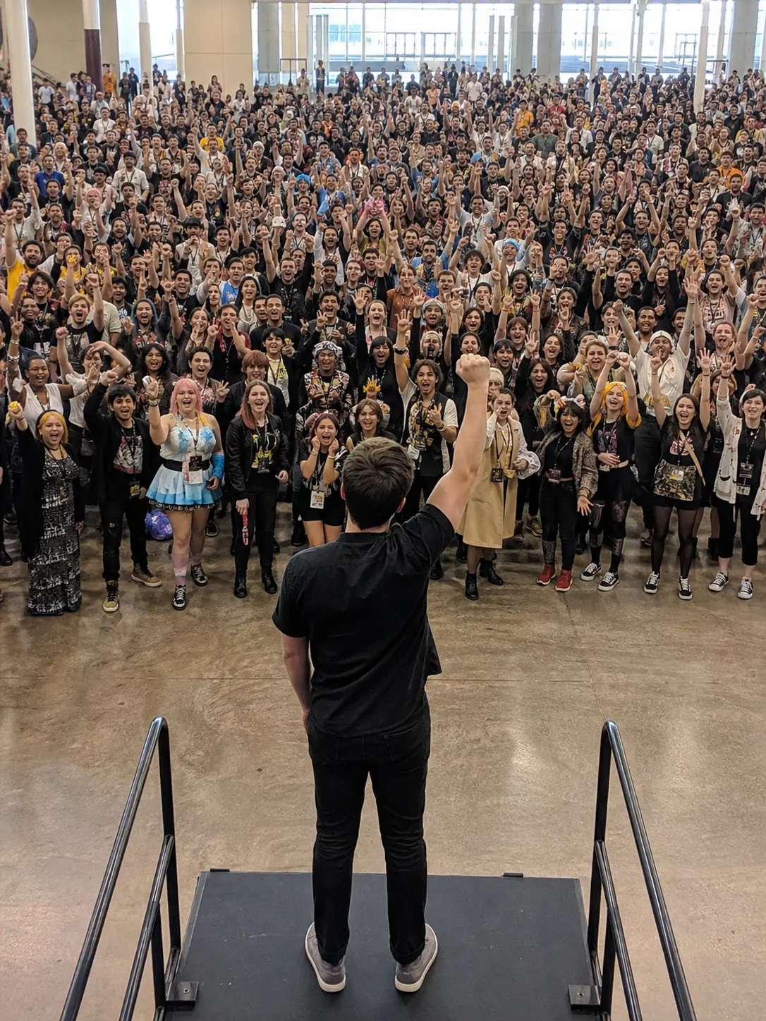 Crowd-Energy Roar. Capture a huge, safe crowd-energy moment.