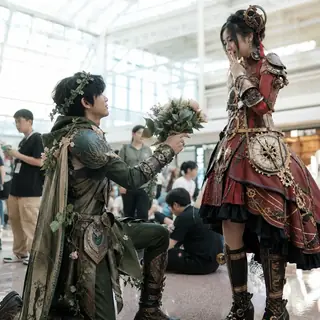 Woo Your Nemesis. In character, film a heartfelt, earnest attempt to woo your sworn nemesis (a rival cosplayer).