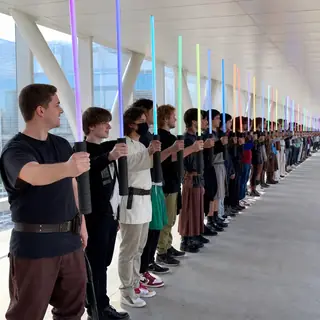 Longest Saber Line. Assemble the longest row of lit sabers you can.